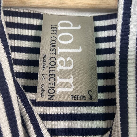 ANTHROPOLOGIE Dolan Ribbed Sleeveless Tank Dress Striped Left Coast Collect Sz S - Picture 5 of 10